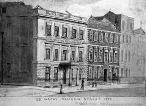 Drawing of 49 Great Ormond Street 1882