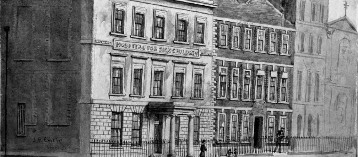 Drawing of 49 Great Ormond Street 1882